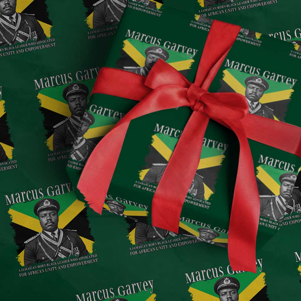 Marcus Garvey Jamaican National Hero Wrapping Paper Roll Pan Africanism History Gift