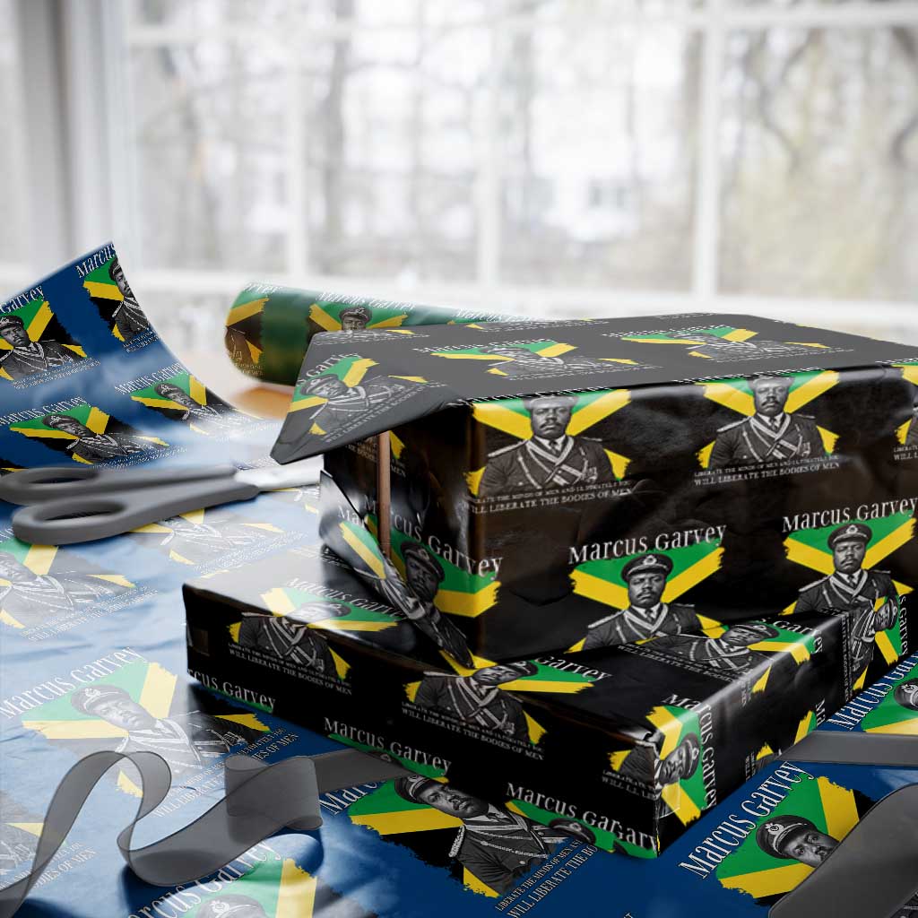 Marcus Garvey Liberation Quote Wrapping Paper Roll Liberate The Minds Of Men
