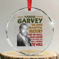 Marcus Garvey Quote Crystal Glass Ornament Black History Month TS10