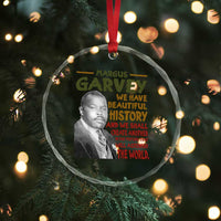 Marcus Garvey Quote Crystal Glass Ornament Black History Month TS10