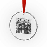 Marcus Garvey Quote Crystal Glass Ornament One God One Aim One Destiny