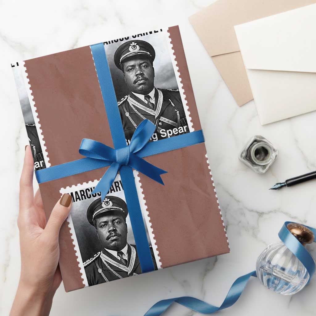 Marcus Garvey Wrapping Paper Roll Jamaican National Hero Legacy Gift