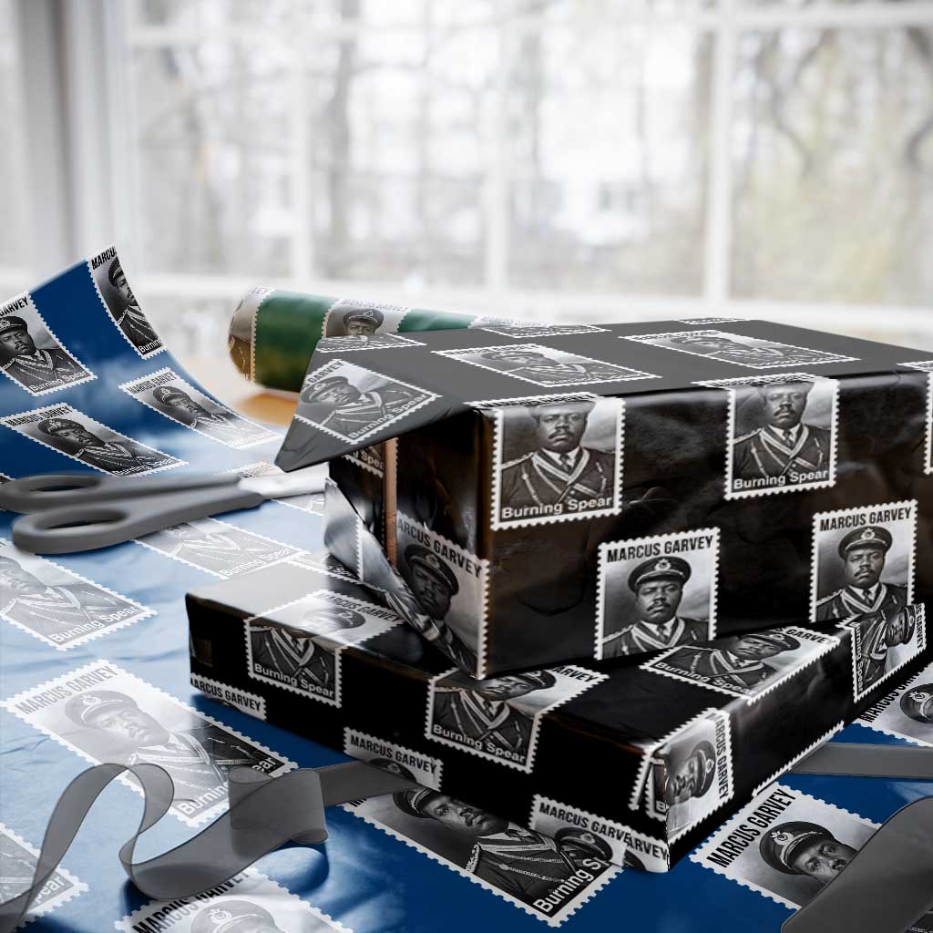 Marcus Garvey Wrapping Paper Roll Jamaican National Hero Legacy Gift