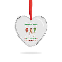 Marcus Says Six Seven Meme Christmas Ugly Sweater Heart Crystal Glass Ornament Trendy Tiktok Gift - Wonder Print Shop