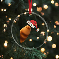 Marcus The Worm Christmas Crystal Glass Ornament Funny Internet Brainrot Meme - Wonder Print Shop