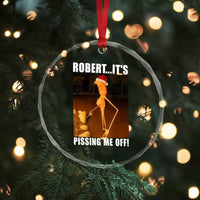 Marcus The Worm Christmas Crystal Glass Ornament Robert Its Pissing Me Off Xmas Meme - Wonder Print Shop