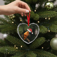 Marcus The Worm Christmas Heart Crystal Glass Ornament Funny Internet Brainrot Meme - Wonder Print Shop