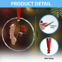 Marcus The Worm Christmas Meme Crystal Glass Ornament I Am Going To Fck You - Wonder Print Shop