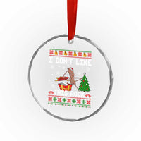 Marcus The Worm Christmas Meme Crystal Glass Ornament I Do Not Like This Rock - Wonder Print Shop