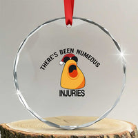 Marcus The Worm Christmas Meme Crystal Glass Ornament There Is Been Numeous Injuries - Wonder Print Shop