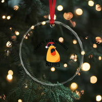 Marcus The Worm Christmas Meme Crystal Glass Ornament There Is Been Numeous Injuries - Wonder Print Shop