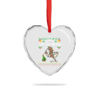Marcus The Worm Christmas Meme Heart Crystal Glass Ornament I Dont Like This Tree Brainrot Funny Ugly Xmas - Wonder Print Shop