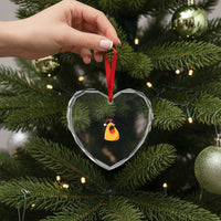 Marcus The Worm Christmas Meme Heart Crystal Glass Ornament There Is Been Numeous Injuries - Wonder Print Shop
