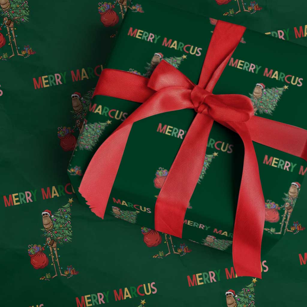 Marcus The Worm Christmas Meme Wrapping Paper Roll - Wonder Print Shop