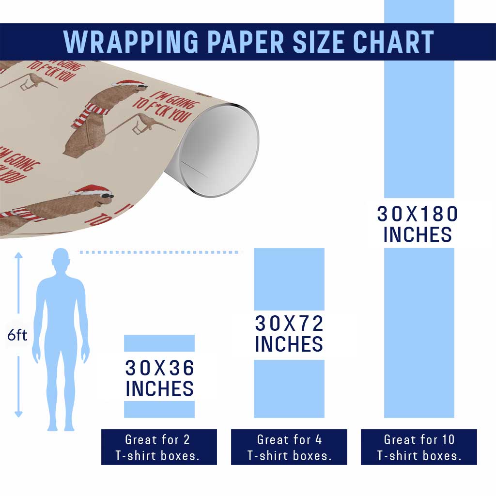 Marcus The Worm Christmas Meme Wrapping Paper Roll I Am Going To Fck You - Wonder Print Shop