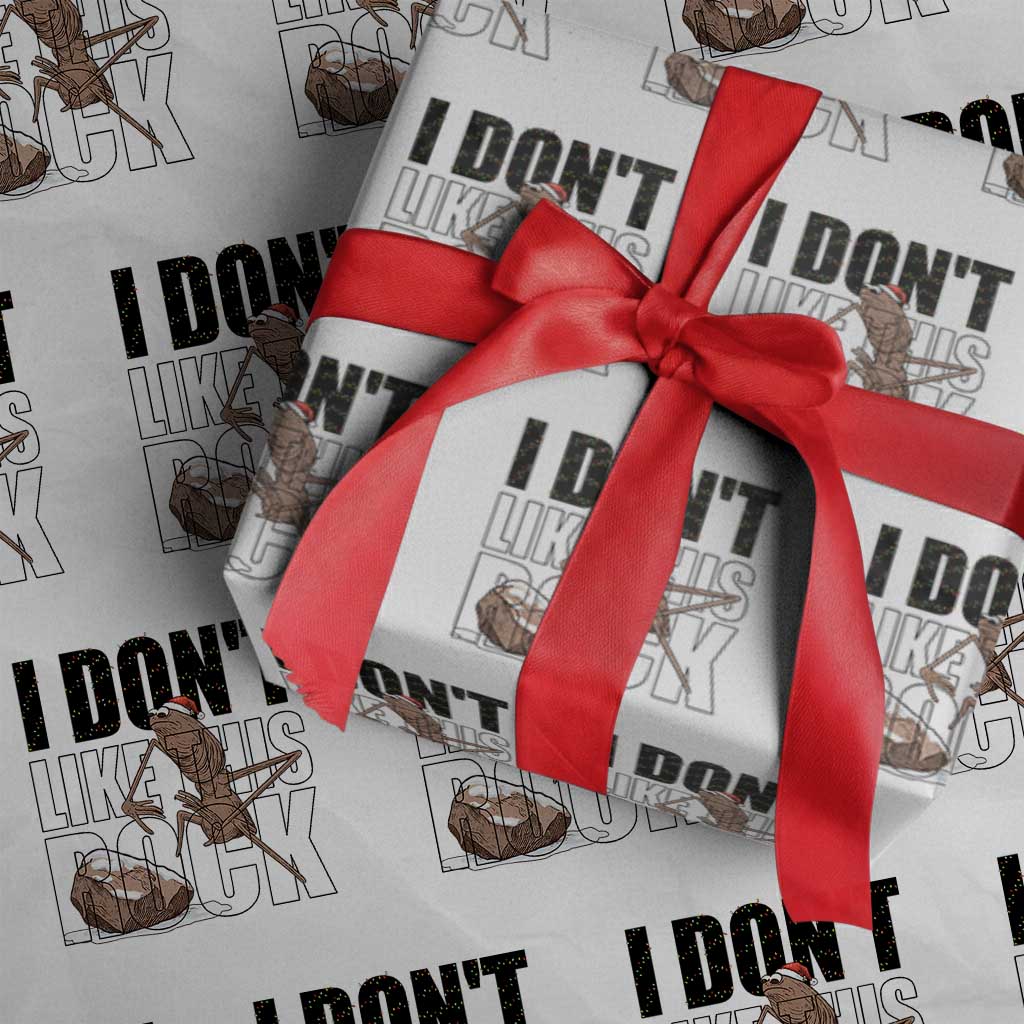 Marcus The Worm Christmas Meme Wrapping Paper Roll I Do Not Like This Rock Xmas - Wonder Print Shop