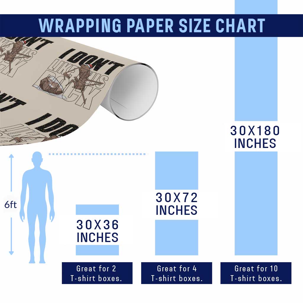Marcus The Worm Christmas Meme Wrapping Paper Roll I Do Not Like This Rock Xmas - Wonder Print Shop
