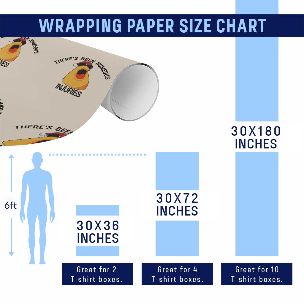 Marcus The Worm Christmas Meme Wrapping Paper Roll There Is Been Numeous Injuries - Wonder Print Shop