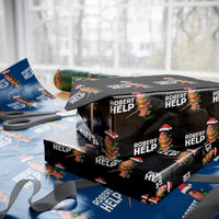 Marcus The Worm Christmas Wrapping Paper Roll Robert Help Internet Weirdcore Brainrot Humor - Wonder Print Shop