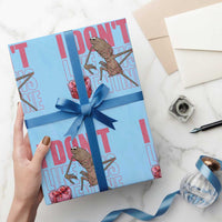 Marcus The Worm Funny Valentine Meme Wrapping Paper Roll I Don't Like This Valentine