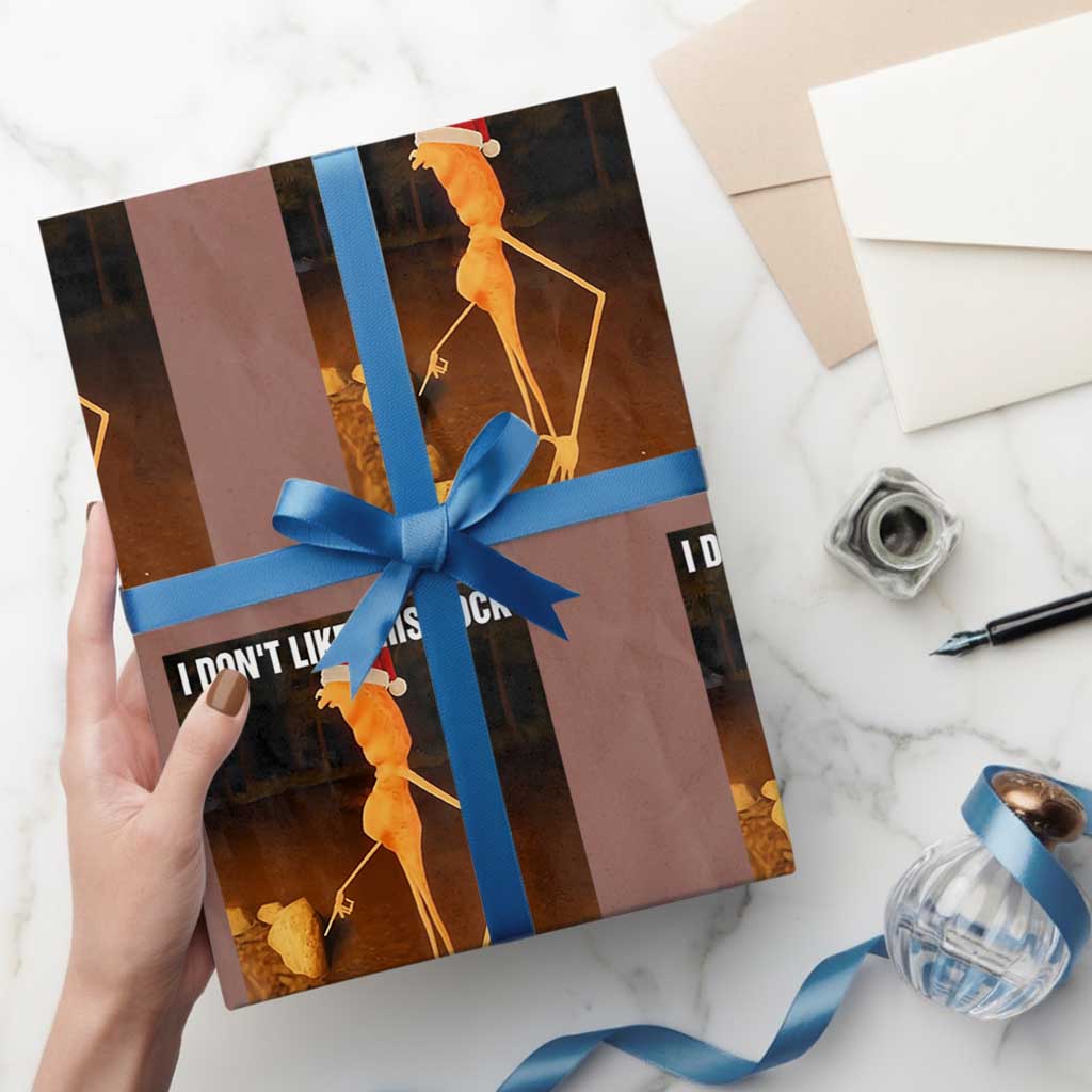 Marcus The Worm I Don't Like This Rock Wrapping Paper Roll - Wonder Print Shop
