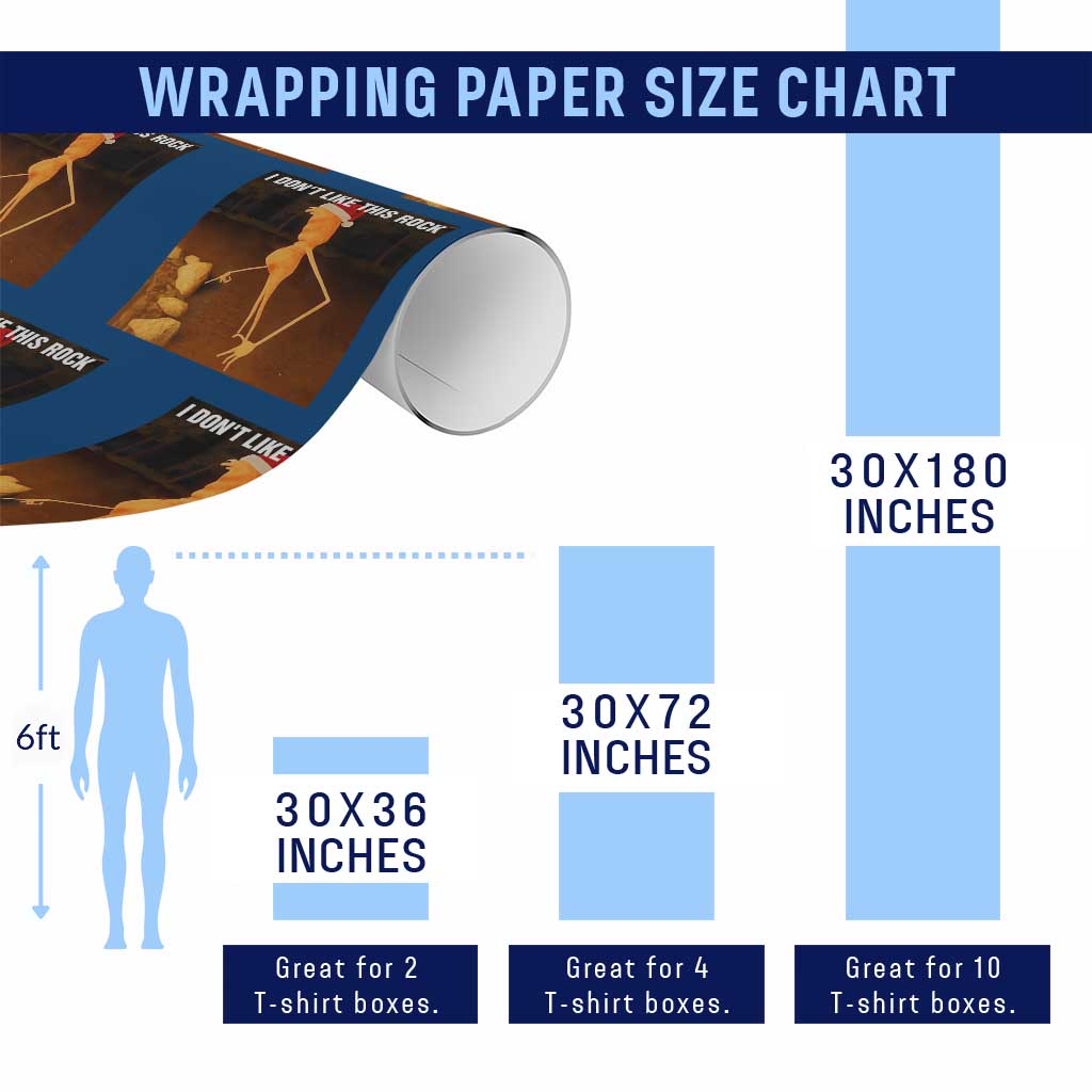Marcus The Worm I Don't Like This Rock Wrapping Paper Roll - Wonder Print Shop