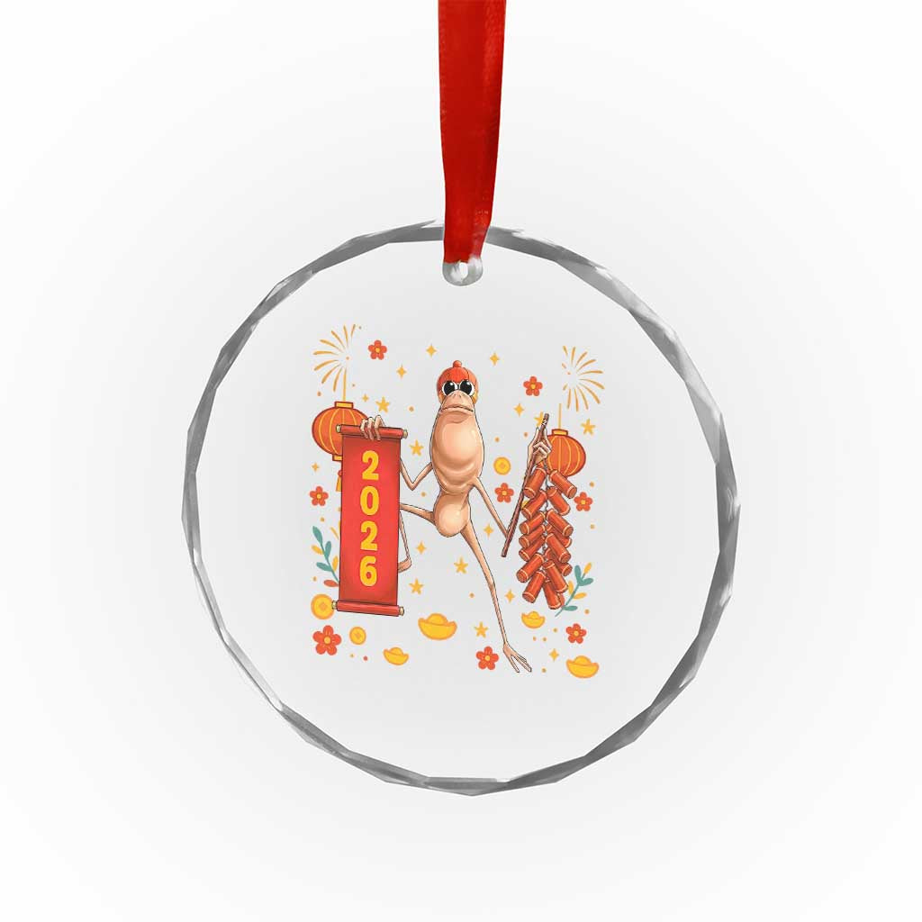 Marcus The Worm Lunar New Year Meme Crystal Glass Ornament Trendy Gag Gift - Wonder Print Shop