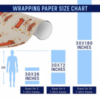 Marcus The Worm Lunar New Year Meme Wrapping Paper Roll Trendy Gag Gift - Wonder Print Shop