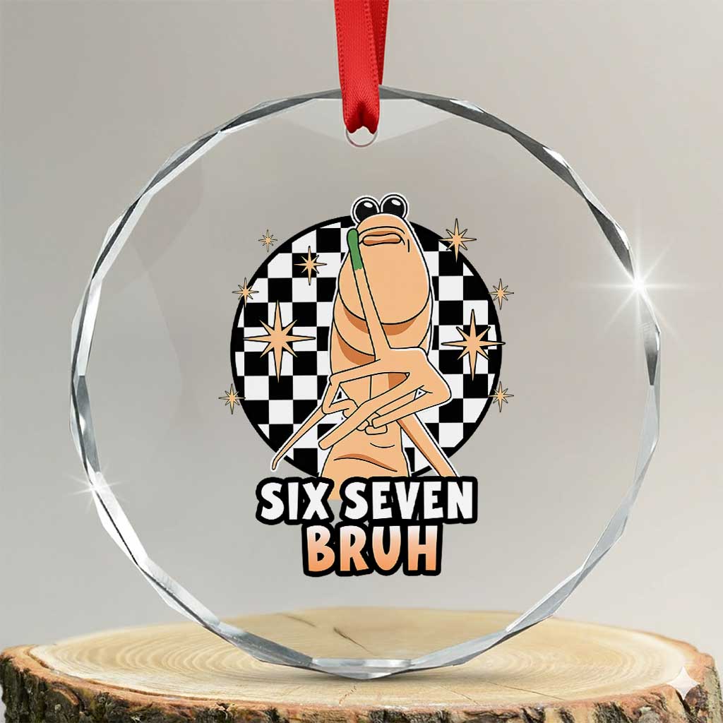 Marcus The Worm Meme Crystal Glass Ornament 67 Six Seven Gen Z Humor - Wonder Print Shop