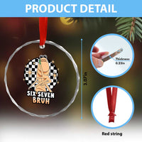 Marcus The Worm Meme Crystal Glass Ornament 67 Six Seven Gen Z Humor - Wonder Print Shop