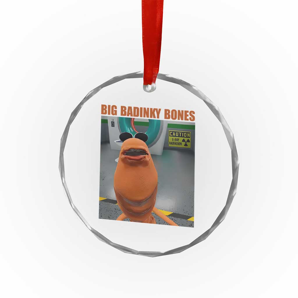 Marcus The Worm Meme Crystal Glass Ornament Big Badinky Bones - Wonder Print Shop