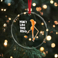 Marcus The Worm Meme Crystal Glass Ornament Do Not Like This Rock - Wonder Print Shop