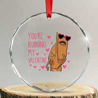 Marcus The Worm Meme Crystal Glass Ornament Funny Anti Valentines Day - Wonder Print Shop