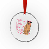 Marcus The Worm Meme Crystal Glass Ornament Funny Anti Valentines Day - Wonder Print Shop