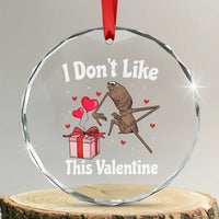 Marcus The Worm Meme Crystal Glass Ornament Funny Anti Valentines Day Sarcastic - Wonder Print Shop