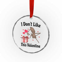 Marcus The Worm Meme Crystal Glass Ornament I Do Not Like This Valentine - Wonder Print Shop