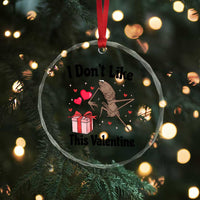 Marcus The Worm Meme Crystal Glass Ornament I Do Not Like This Valentine - Wonder Print Shop