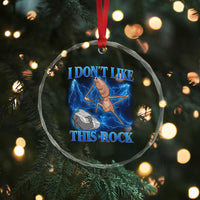 Marcus The Worm Meme Crystal Glass Ornament I Don't Like This Rock Bootleg - Wonder Print Shop