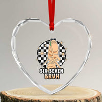 Marcus The Worm Meme Heart Crystal Glass Ornament 67 Six Seven Gen Z Humor - Wonder Print Shop