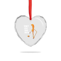 Marcus The Worm Meme Heart Crystal Glass Ornament Do Not Like This Rock - Wonder Print Shop