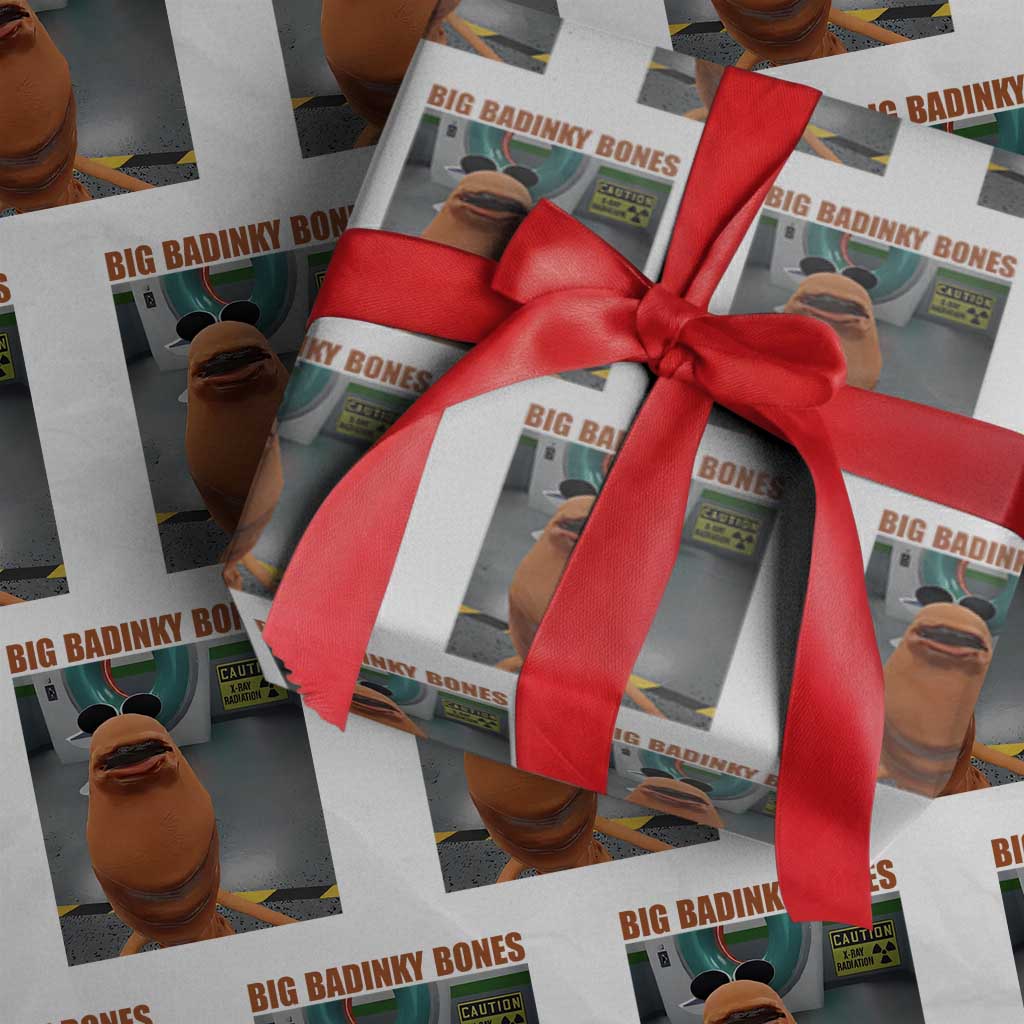 Marcus The Worm Meme Wrapping Paper Roll Big Badinky Bones - Wonder Print Shop