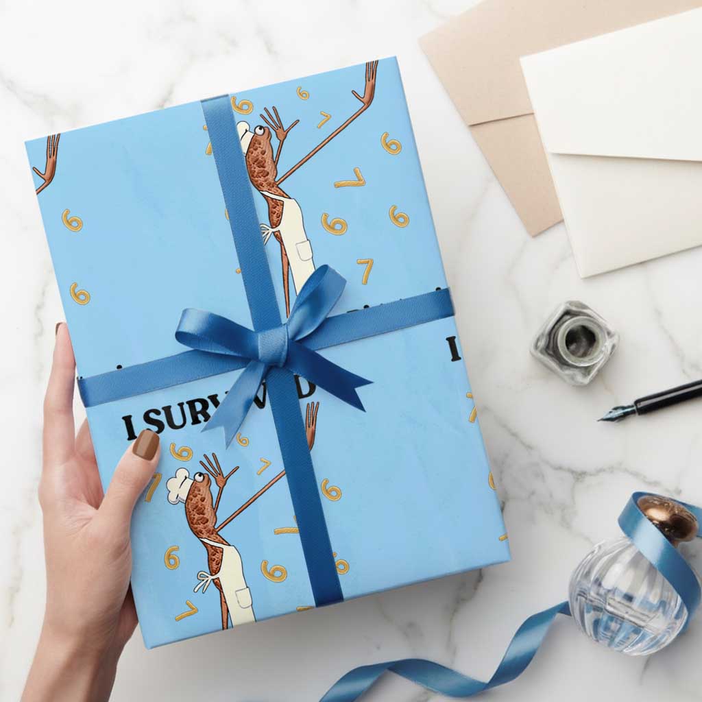 Marcus The Worm Meme Wrapping Paper Roll Funny 67 Six Seven Brain Rot - Wonder Print Shop