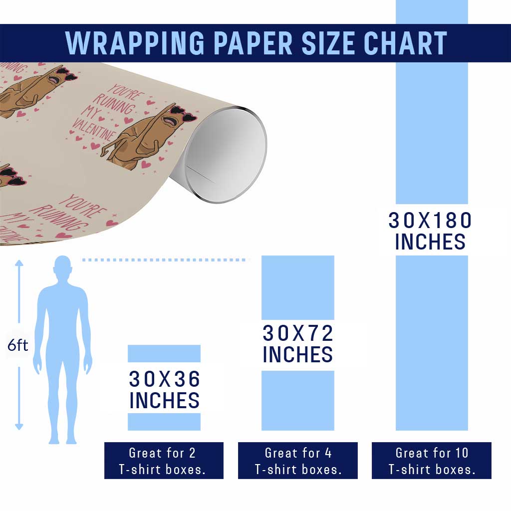 Marcus The Worm Meme Wrapping Paper Roll Funny Anti Valentines Day - Wonder Print Shop