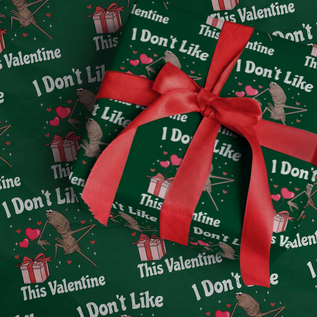 Marcus The Worm Meme Wrapping Paper Roll Funny Anti Valentines Day Sarcastic - Wonder Print Shop