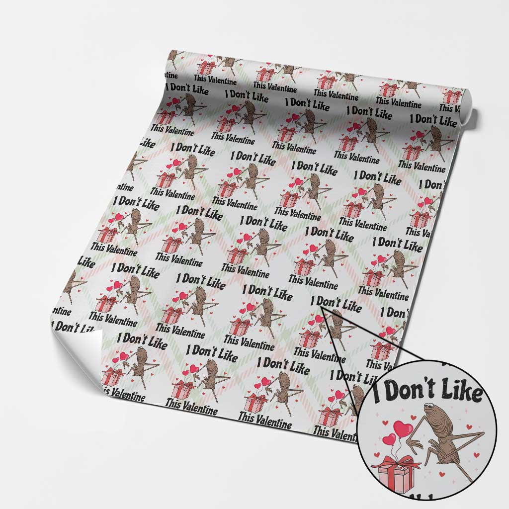 Marcus The Worm Meme Wrapping Paper Roll I Do Not Like This Valentine - Wonder Print Shop
