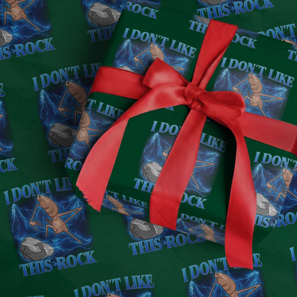 Marcus The Worm Meme Wrapping Paper Roll I Don't Like This Rock Bootleg - Wonder Print Shop