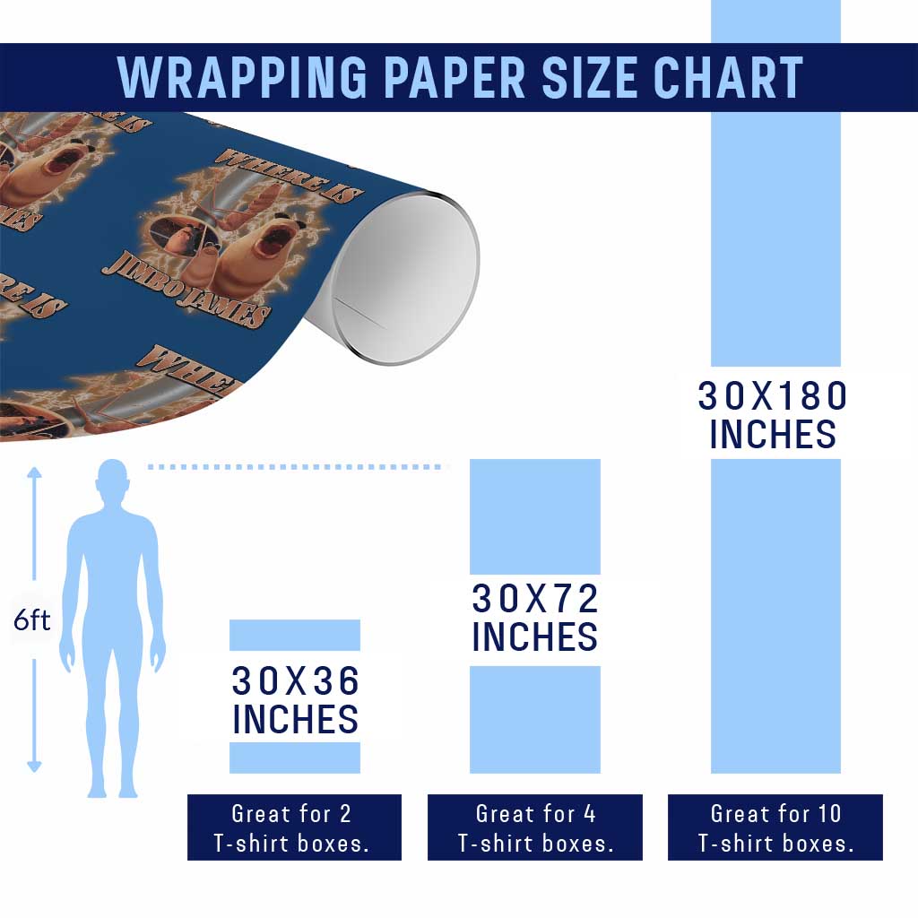 Marcus The Worm Meme Wrapping Paper Roll Where Is Jimbo James - Wonder Print Shop