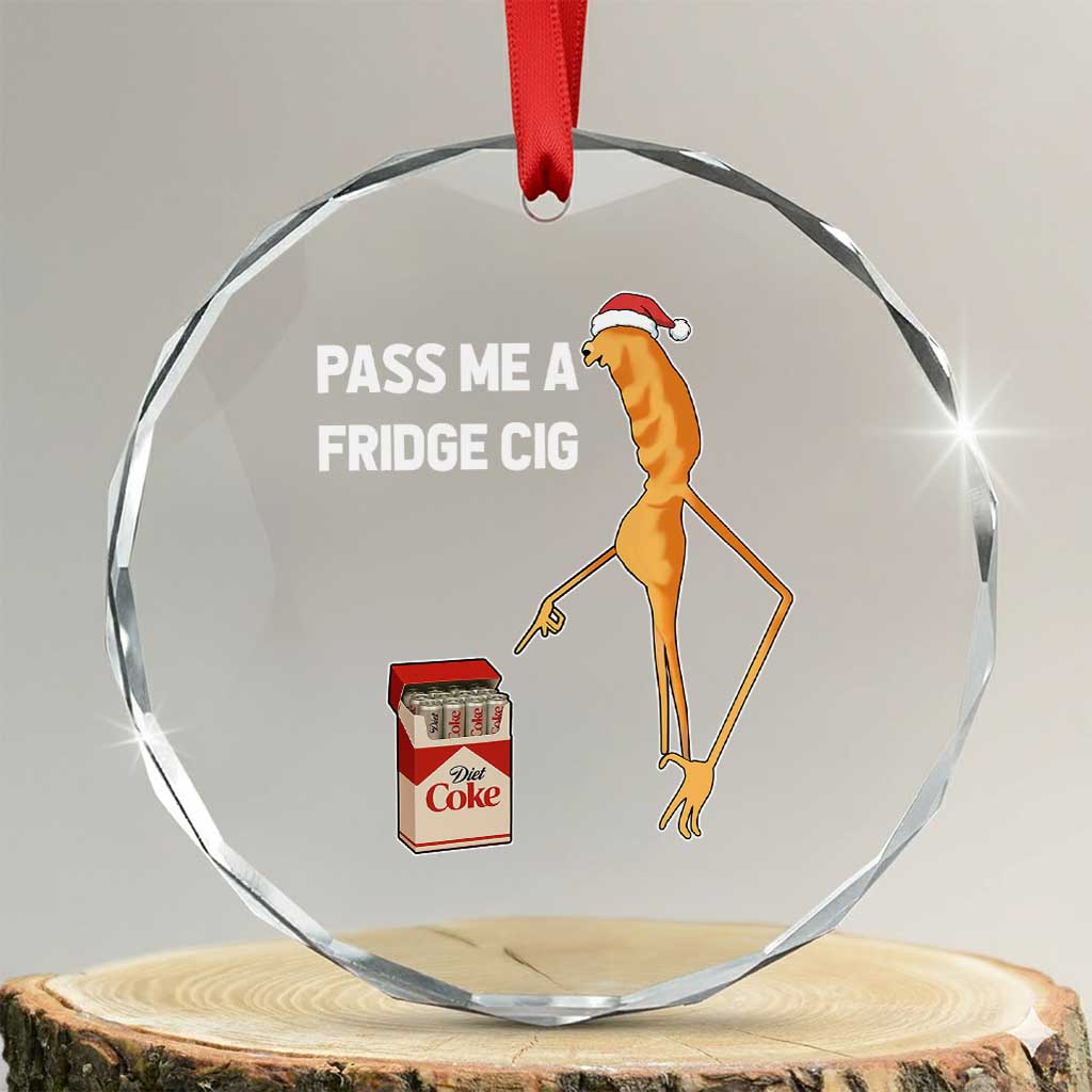 Marcus The Worm Christmas Meme Crystal Glass Ornament Pass Me A Fridge Cig TS14