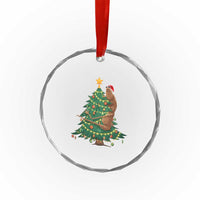 Marcus The Worm Robert Meme Funny Christmas Crystal Glass Ornament - Wonder Print Shop