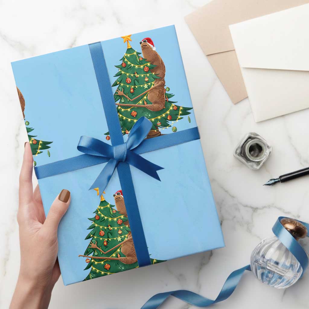 Marcus The Worm Robert Meme Funny Christmas Wrapping Paper Roll - Wonder Print Shop